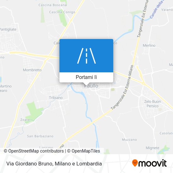 Mappa Via Giordano Bruno
