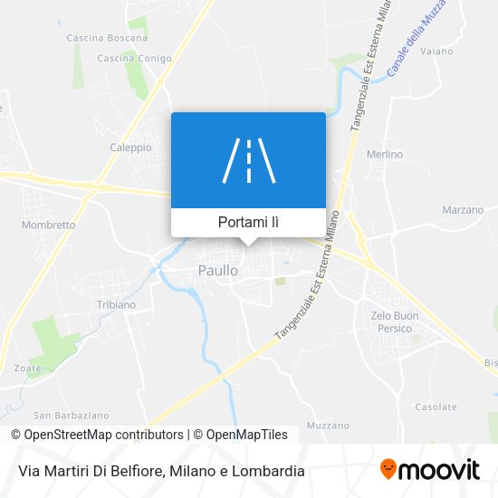 Mappa Via Martiri Di Belfiore