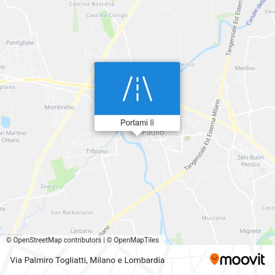 Mappa Via Palmiro Togliatti