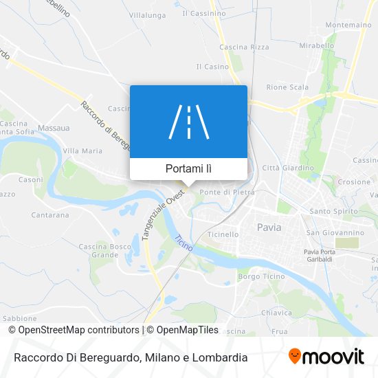 Mappa Raccordo Di Bereguardo