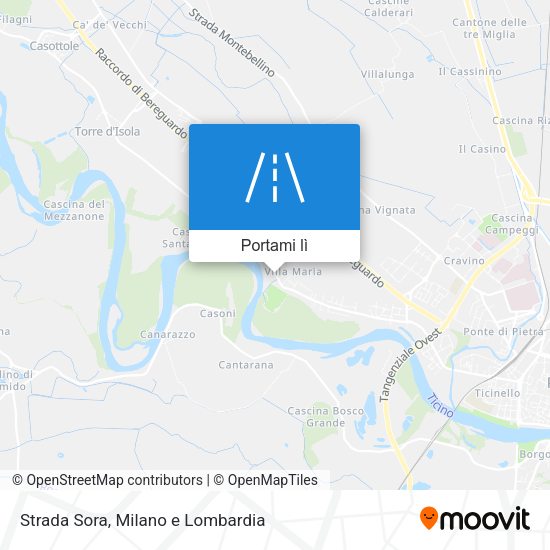 Mappa Strada Sora