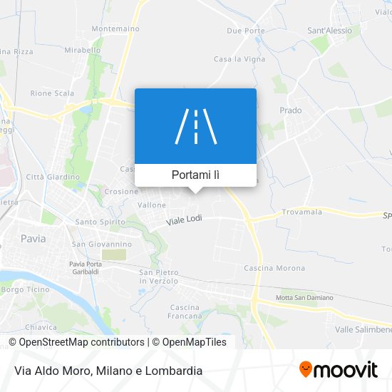 Mappa Via Aldo Moro