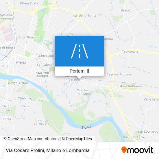 Mappa Via Cesare Prelini