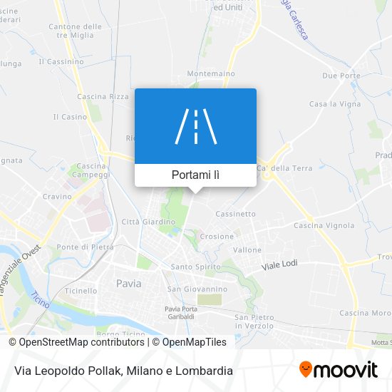 Mappa Via Leopoldo Pollak