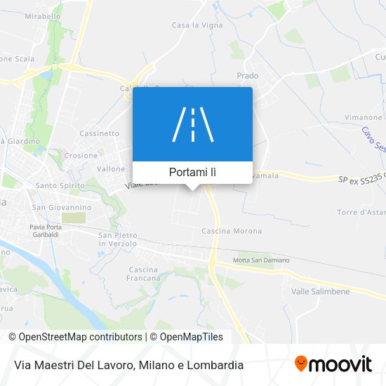 Mappa Via Maestri Del Lavoro