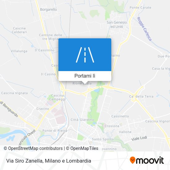 Mappa Via Siro Zanella