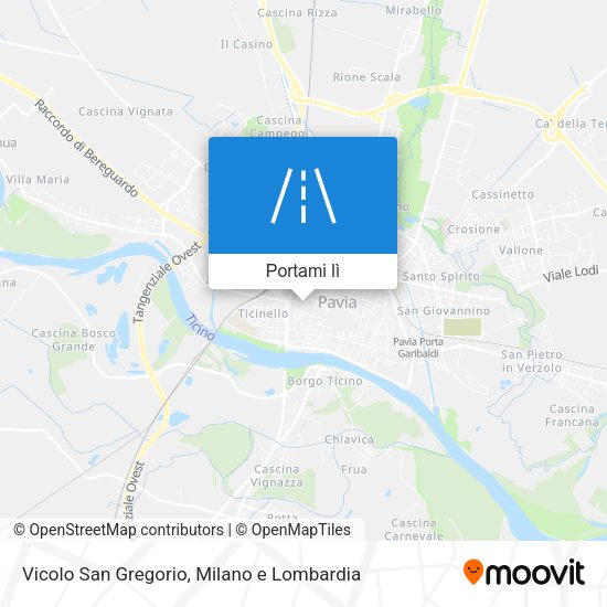 Mappa Vicolo San Gregorio