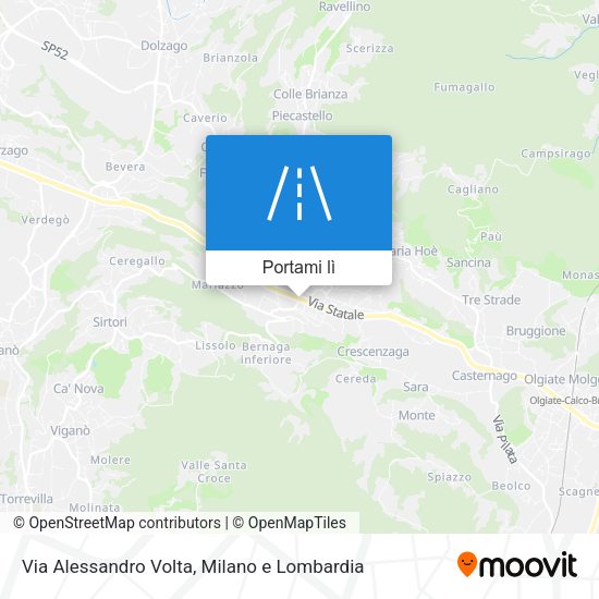 Mappa Via Alessandro Volta