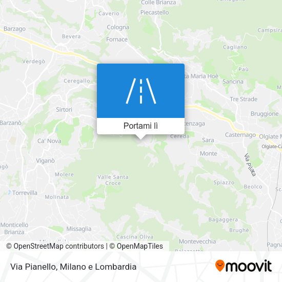 Mappa Via Pianello