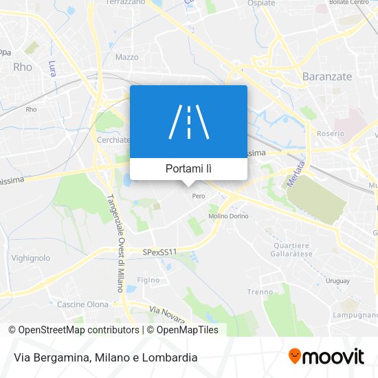 Mappa Via Bergamina