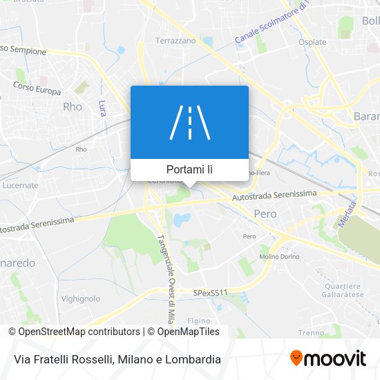 Mappa Via Fratelli Rosselli