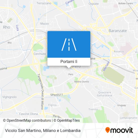 Mappa Vicolo San Martino