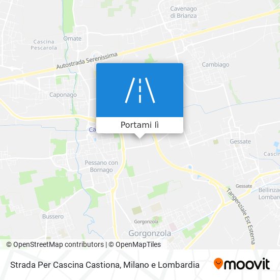 Mappa Strada Per Cascina Castiona