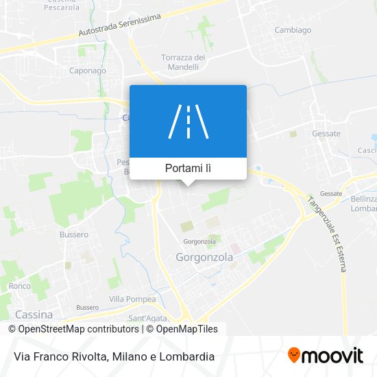 Mappa Via Franco Rivolta