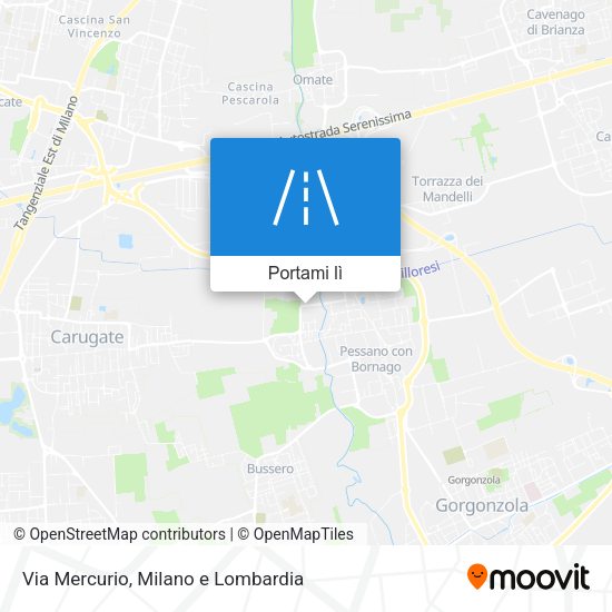 Mappa Via Mercurio