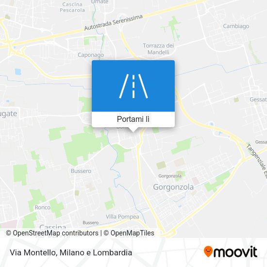 Mappa Via Montello