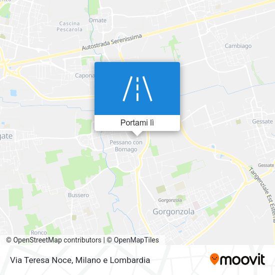 Mappa Via Teresa Noce