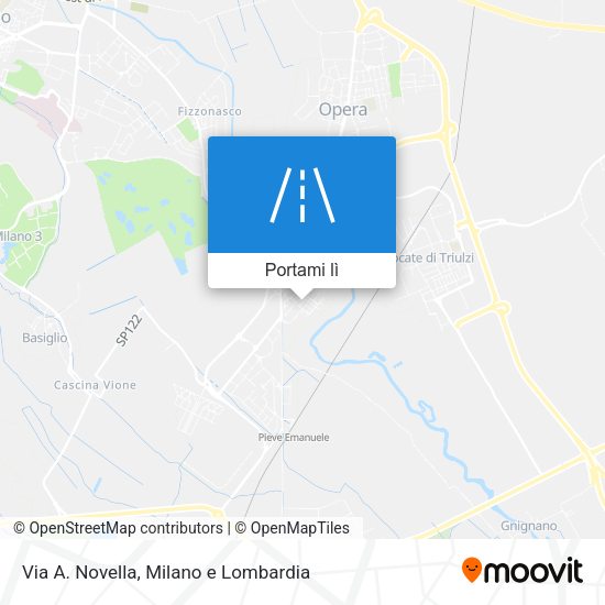 Mappa Via A. Novella