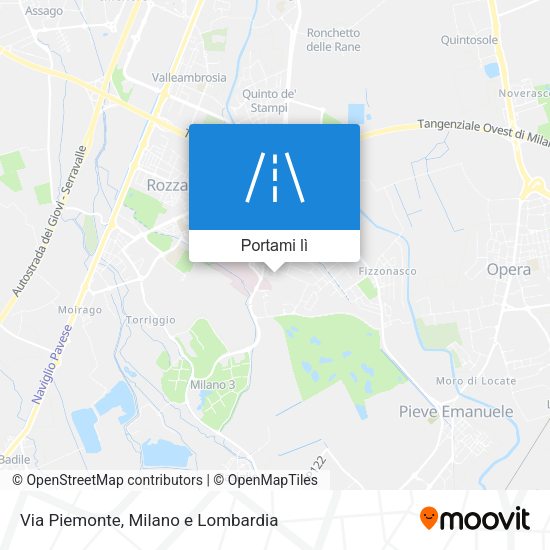 Mappa Via Piemonte