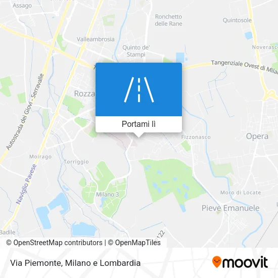 Mappa Via Piemonte