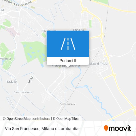 Mappa Via San Francesco
