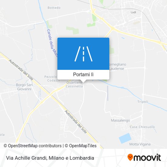 Mappa Via Achille Grandi
