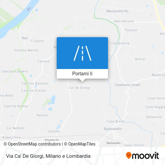 Mappa Via Ca' De Giorgi