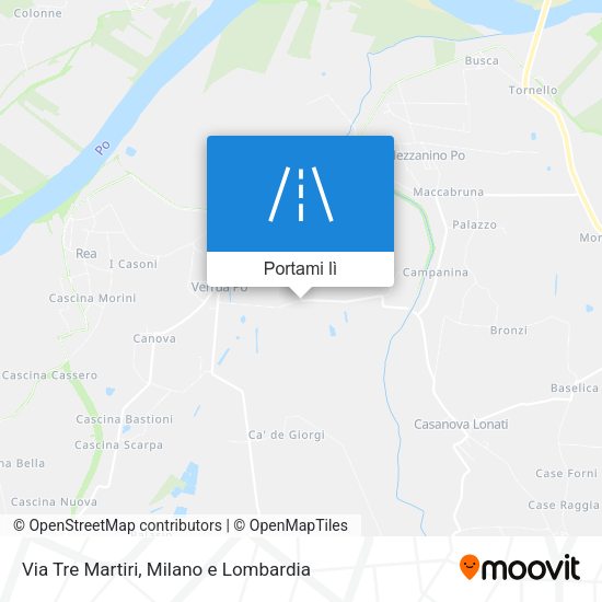 Mappa Via Tre Martiri