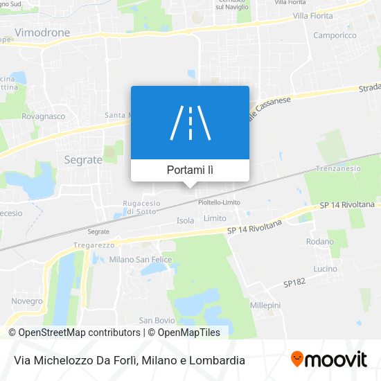 Mappa Via Michelozzo Da Forlì