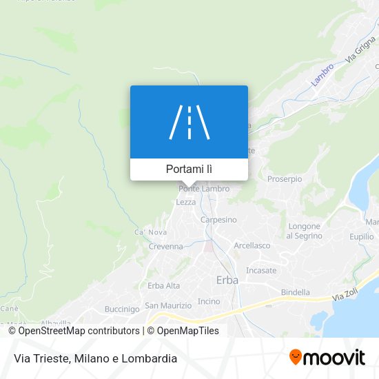 Mappa Via Trieste