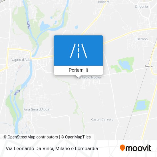 Mappa Via Leonardo Da Vinci