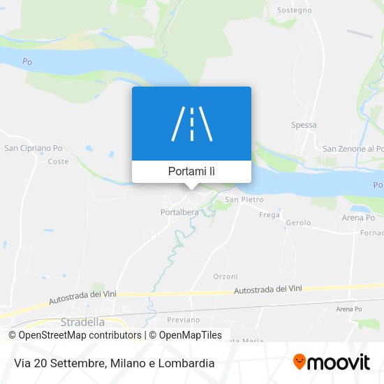 Mappa Via 20 Settembre