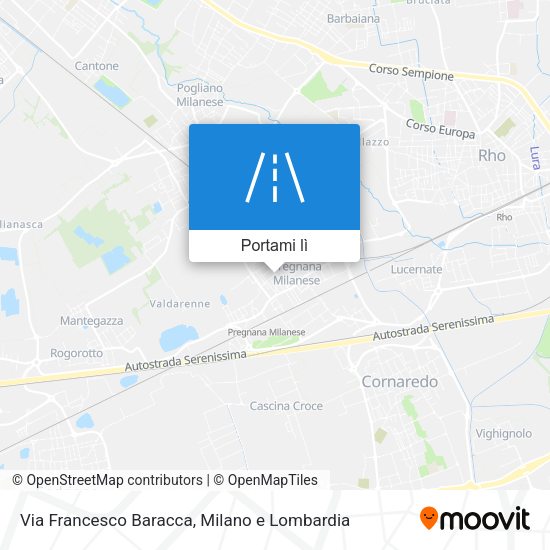 Mappa Via Francesco Baracca