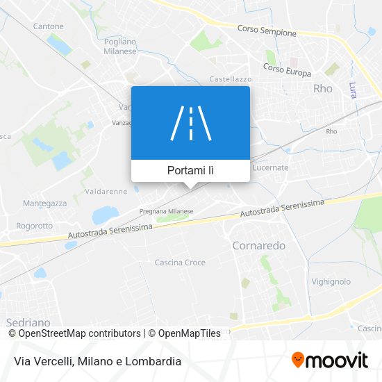 Mappa Via Vercelli