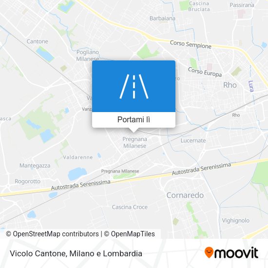 Mappa Vicolo Cantone