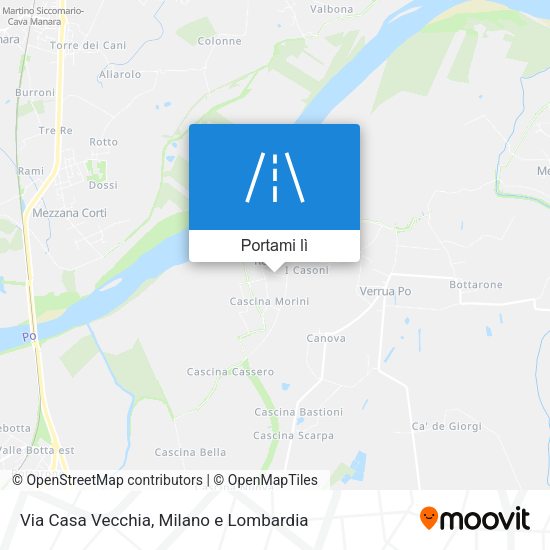 Mappa Via Casa Vecchia
