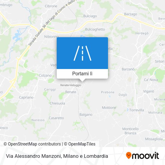 Mappa Via Alessandro Manzoni