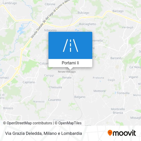 Mappa Via Grazia Deledda