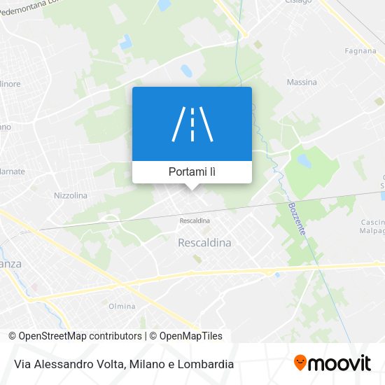 Mappa Via Alessandro Volta