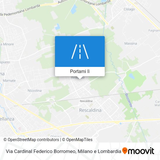 Mappa Via Cardinal Federico Borromeo