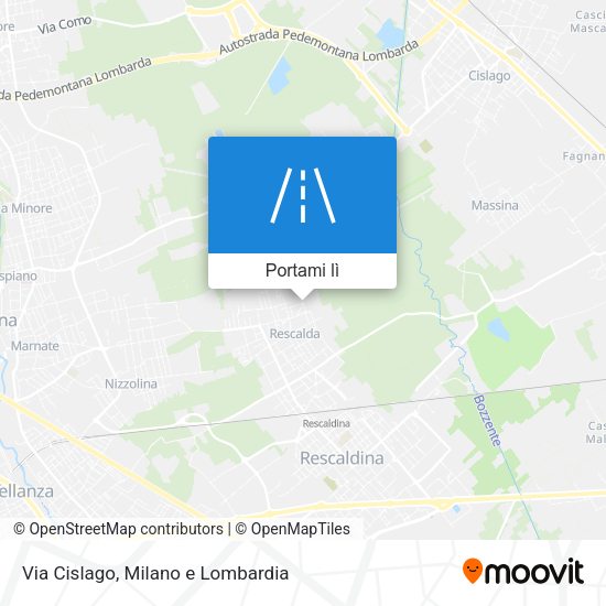 Mappa Via Cislago