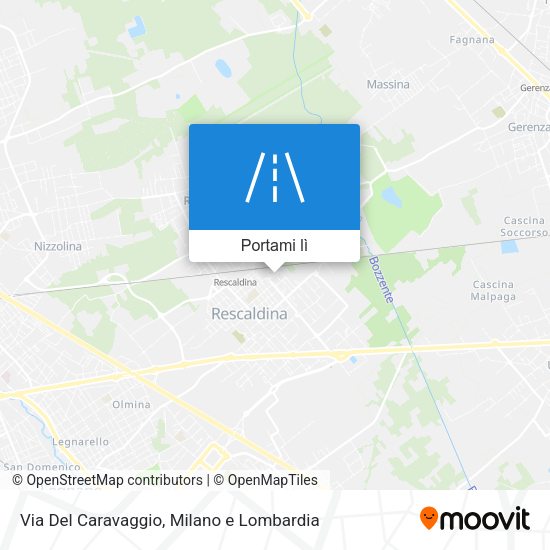 Mappa Via Del Caravaggio