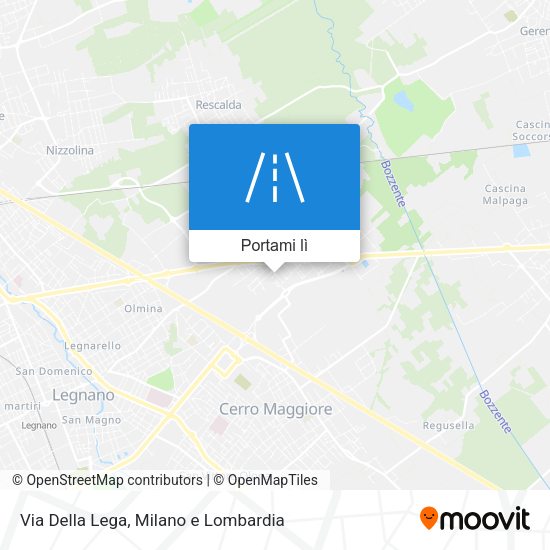 Mappa Via Della Lega