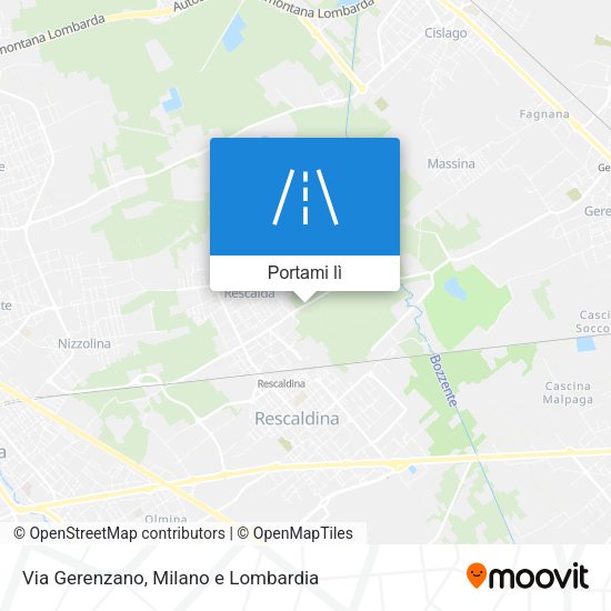 Mappa Via Gerenzano