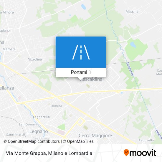 Mappa Via Monte Grappa