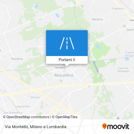 Mappa Via Montello