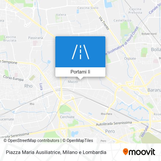 Mappa Piazza Maria Ausiliatrice