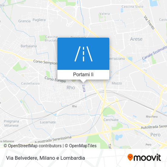 Mappa Via Belvedere
