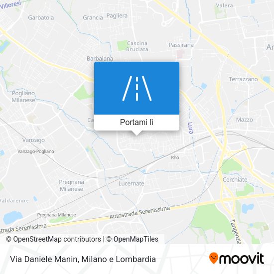 Mappa Via Daniele Manin