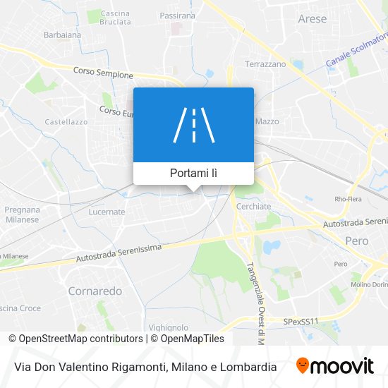 Mappa Via Don Valentino Rigamonti
